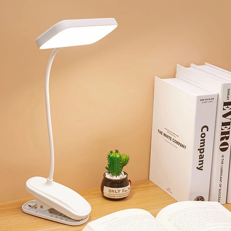 1pc Lampu Meja LED Portable Tenaga USB Dengan 3 Mode Keredupan Bisa Disetel 360 °