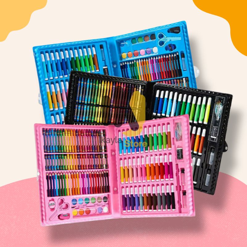 

Crayon Set Art 150pcsSet Pensil Warna Sett Anak Crayoon Mewarnai Full Set Alat Lukis Anak Termurah