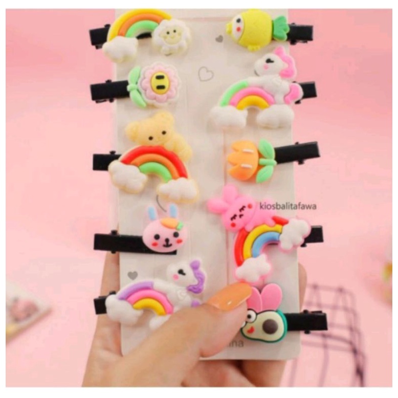 jepit anak karakternya lucu 10 pcs