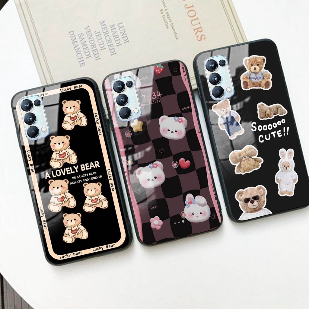(Q37) Softcase Oppo A17 A17k - Softcase Kaca Oppo A17 A17k  - Case Aesthetic Oppo A17 A17k  - Case k