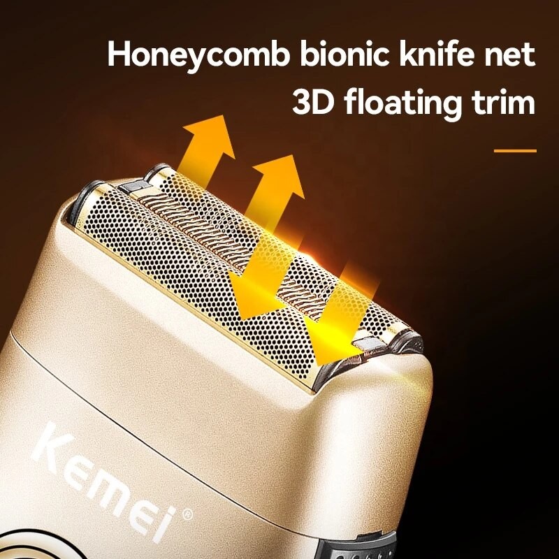 Kemei Shaver km-3209 Alat Cukur Kumis dan Jenggot Cordless