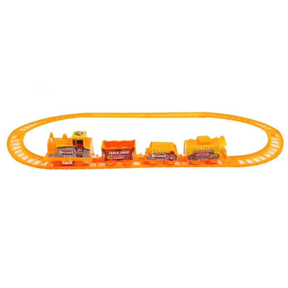 Needway  Kereta Listrik Set 1Set Kualitas Tinggi Mainan Puzzle Blok Bangunan Multi-Track Anak Belajar Edukasi Kereta Api Kereta Api Track Mainan