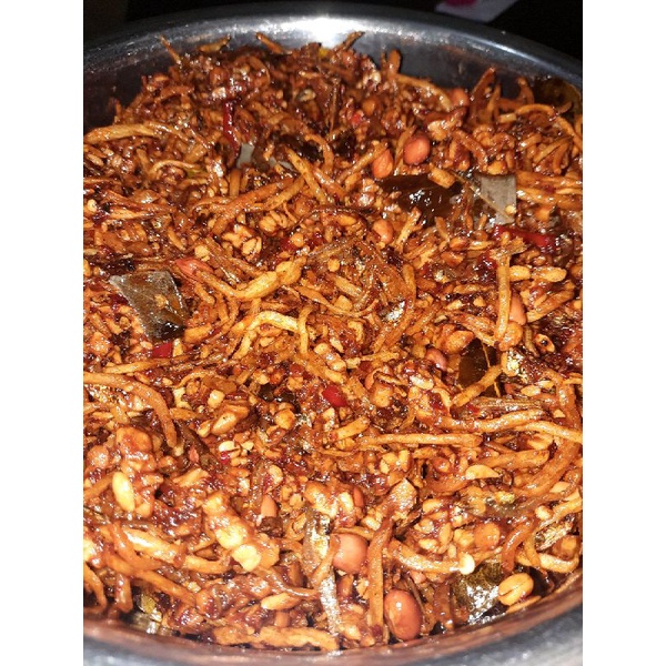 Sambal Goreng Kering 160gram  Tempe, Ikan kering teri, Kacang, Goreng ubi