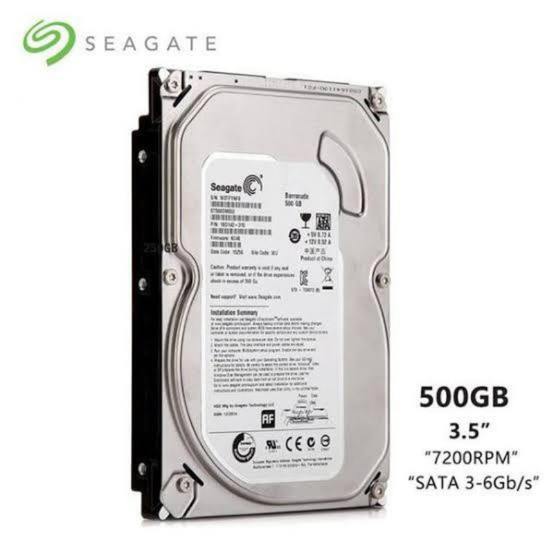 Hardisk seagate 500gb