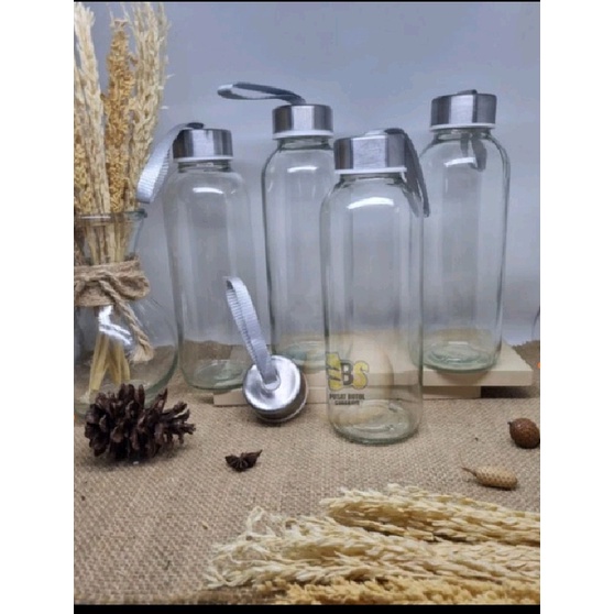 Promo Botol Kaca Bening 420 Ml/Botol Minum/Botol Tumbler