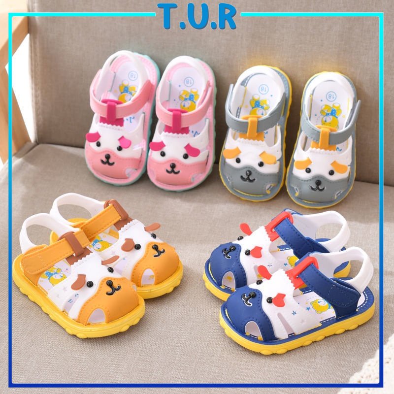 SEPATU BAYI PREWALKER Sandal Anak Import Dog Cute 6-24 BULAN