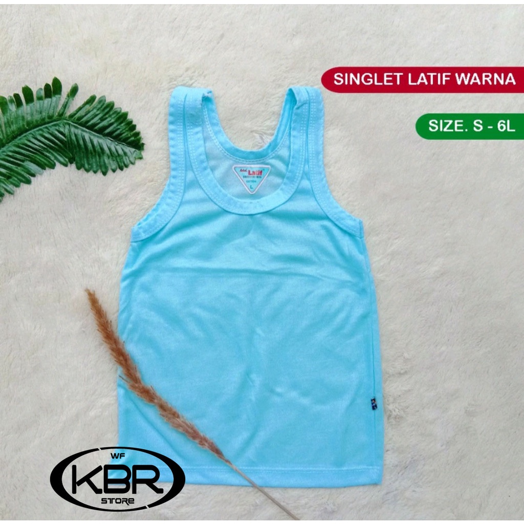 3 pc 6 pc - SINGLET LATIF | Kaos dalam anak | kaos kutang sunflower | singlet anak singlet latif polos dan singlet latif warna wf store