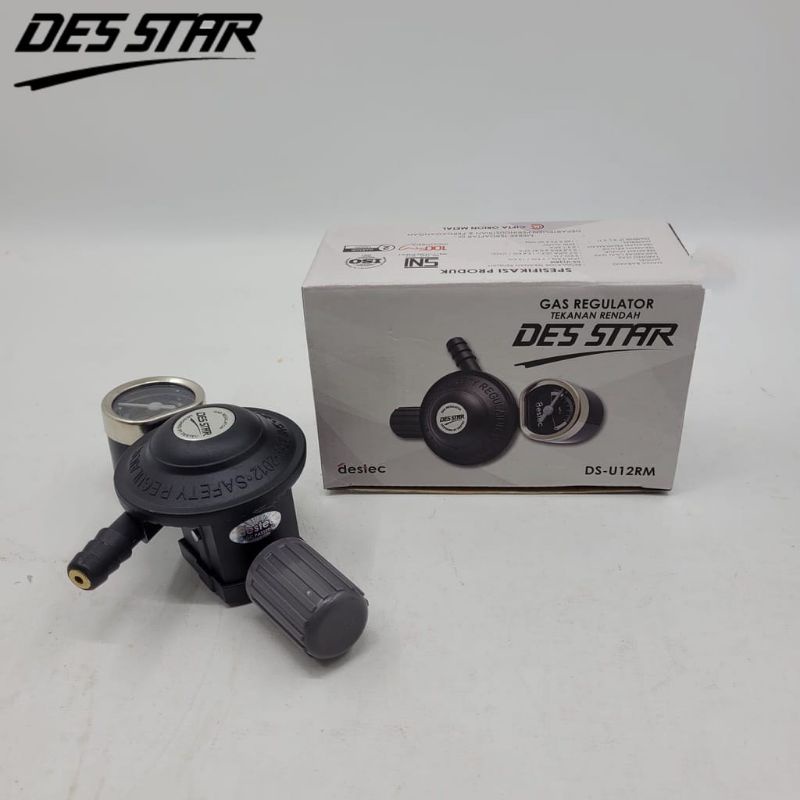 Regulator Gas Des Star DS-U12RM Tekanan Rendah Meter Non Meter DS-U12R