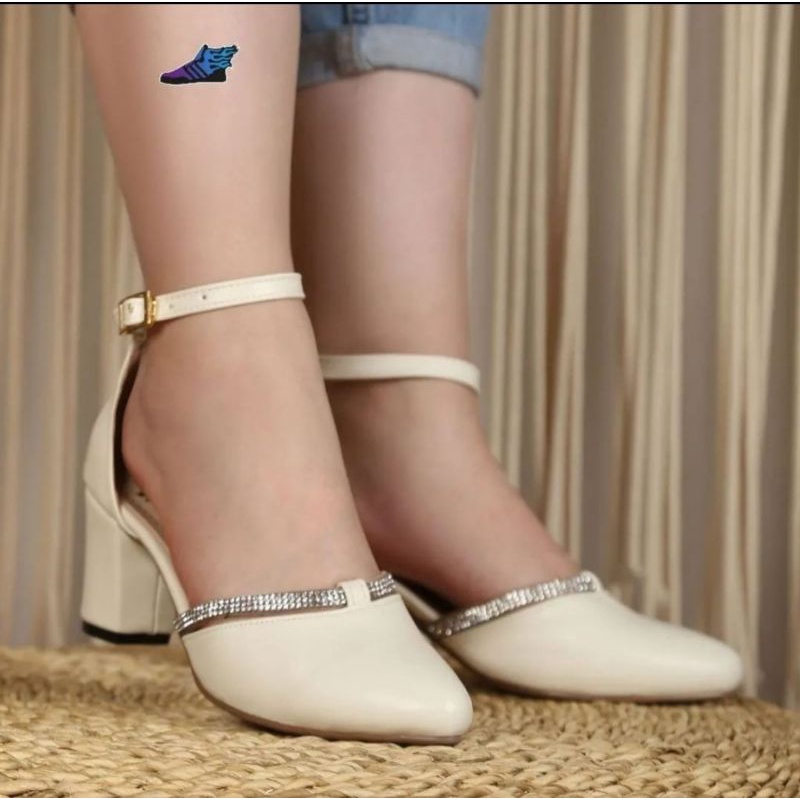 ABBUSHOES AG 20 mules bapau mangkok jeli import 5cm