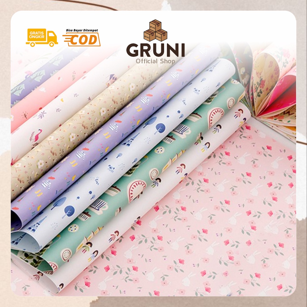 

GRUNI HL0251 Kertas Kado Lembaran