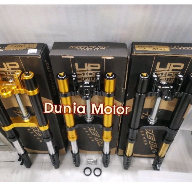 Usd Upside down Vixion merk RIDE IT full CNC bisa dipasang ke motor byson xabre scorpio mt15 r15 xsr