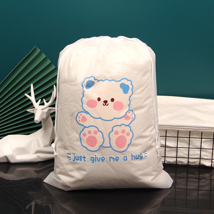 BV.ID PC929 Pouch Serut Organizer Serbaguna Travel Pouch Organizer Motif BEAR beruang Waterproof