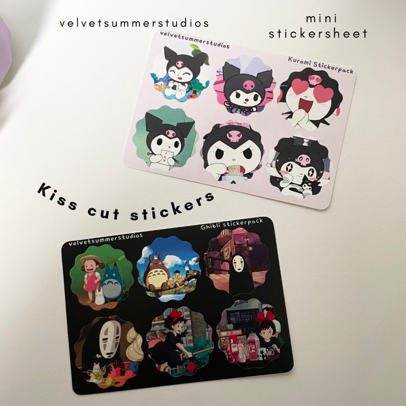 

Ghibli kuromi sticker sheet velvetsummerstudio