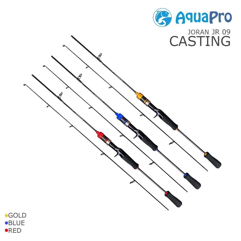 Joran Pancing JR09 UltraLight Spinning &amp; Baitcasting Fishing Rod 1.50M 1.65M 1.80M Ujung Solid Tip Carbon Bahan Carbon Solid 2-6lb