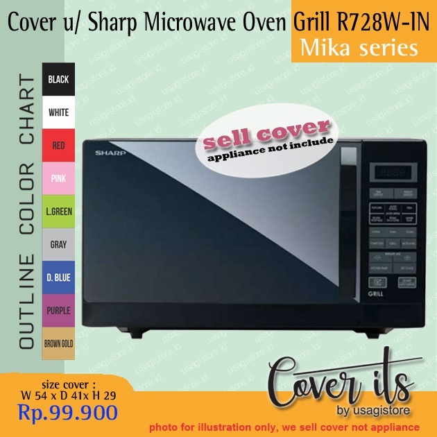COVER UNTUK SHARP MICROWAVE OVEN GRILL R728W-IN