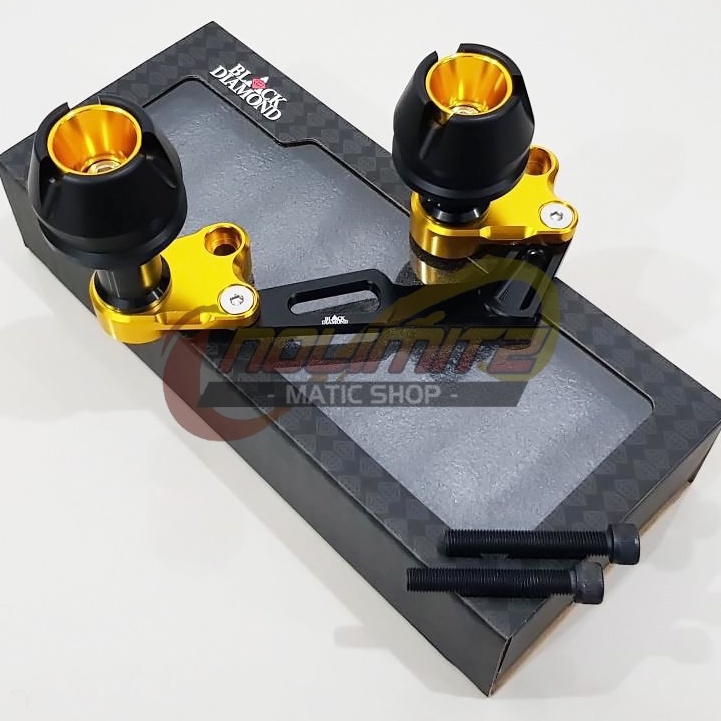 Slider Knalpot Black Diamond Jalu Penahan Anti Crash Aerox 155 NMAX  XMAX Lexi PCX ADV