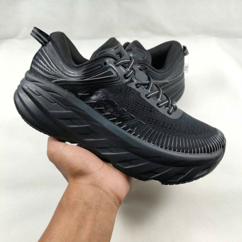 Sepatu HOKA One One Bondi 7 - Triple Black