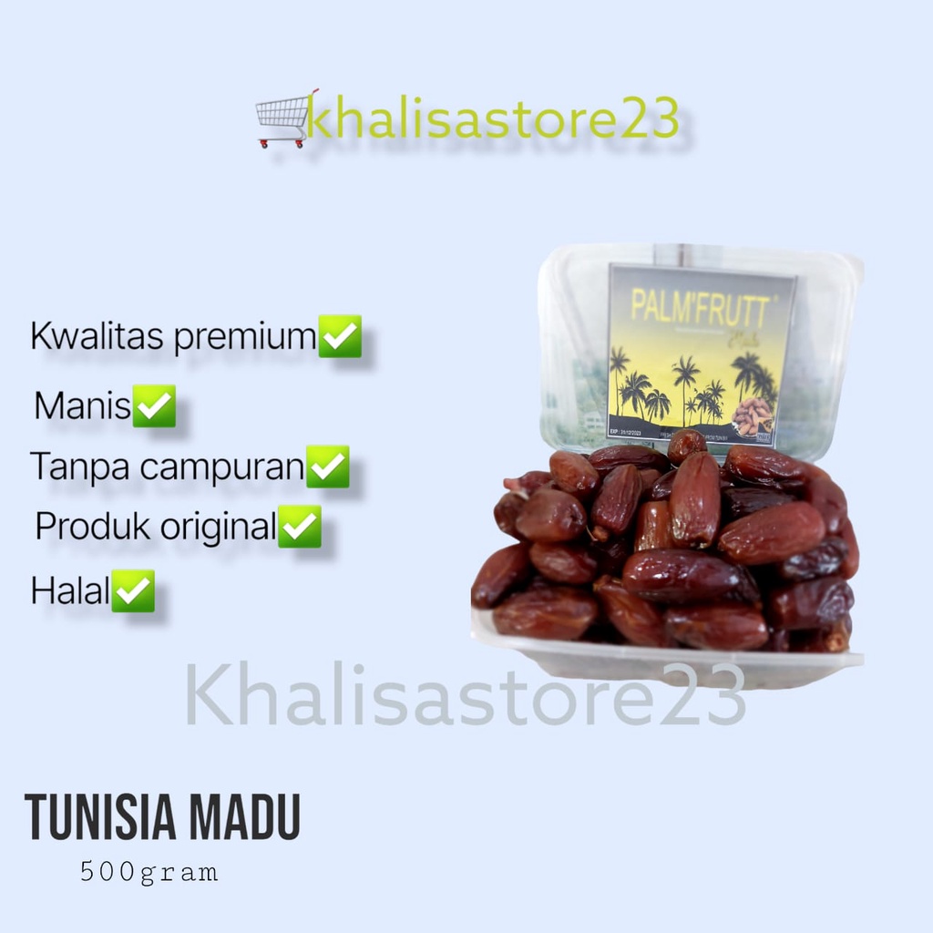 Kurma madu tunisia 500gr/kurma palm Tunisia madu [500GR]