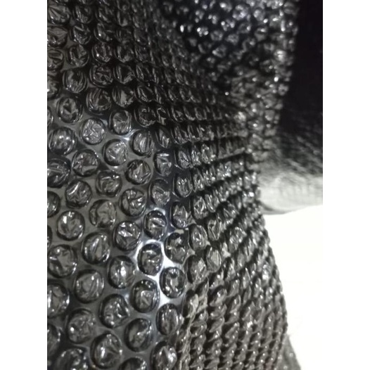

Plastik bubble wrap roll hitam dan bening wellpack uk 125cm x 50m - bening