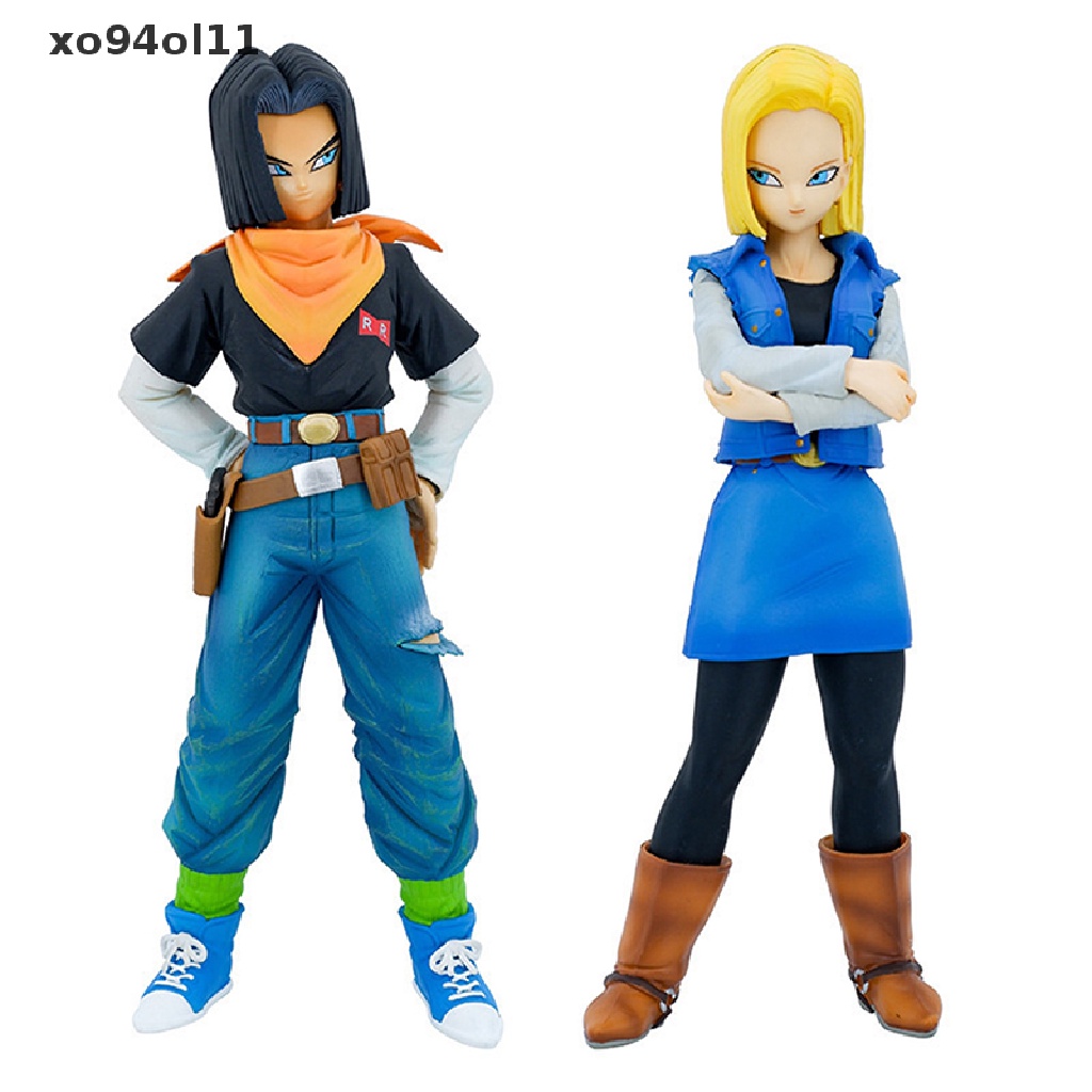 Xo Mainan Action Figure Anime Dragon Ball Z Android 17 18 Bahan PVC Ukuran 24CM Untuk Koleksi