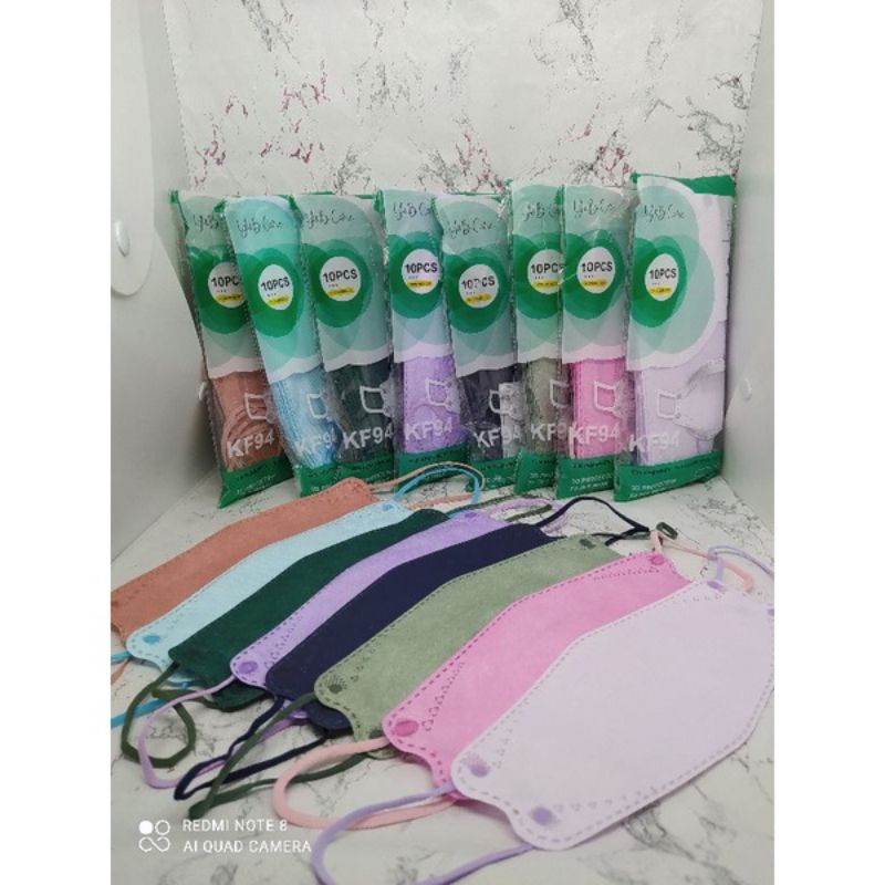masker KF94 warna campur isi 10