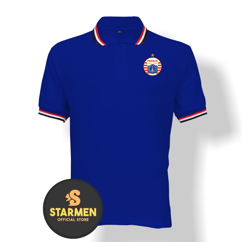 Kaos Polo Shirt Pria Kerah Logo PERSIJA