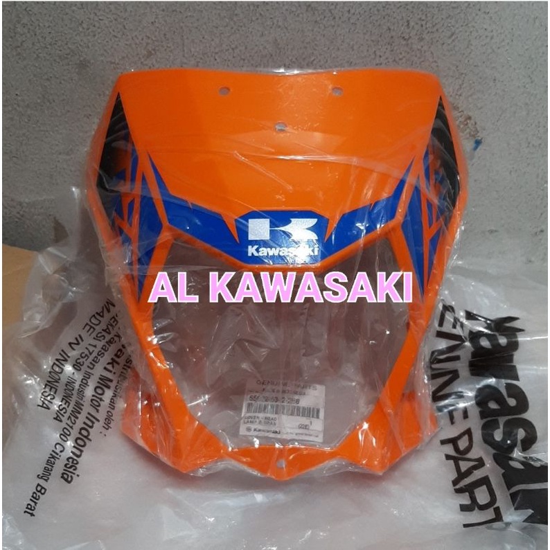 batok lampu depan klx 150 klx150 bf orange original