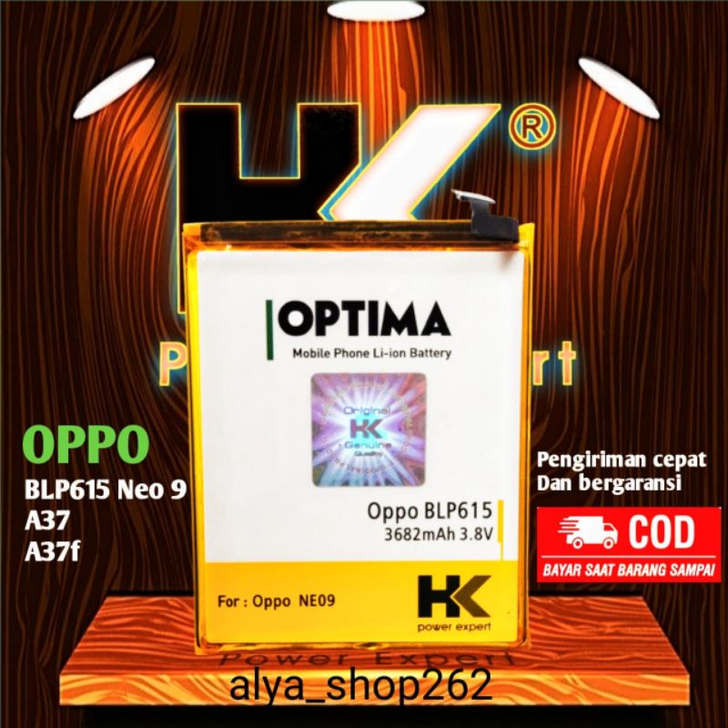 BATERAI HK OPPO BLP615 NEO 9 A37 A37F DOUBLE POWER BATTERY BATRE