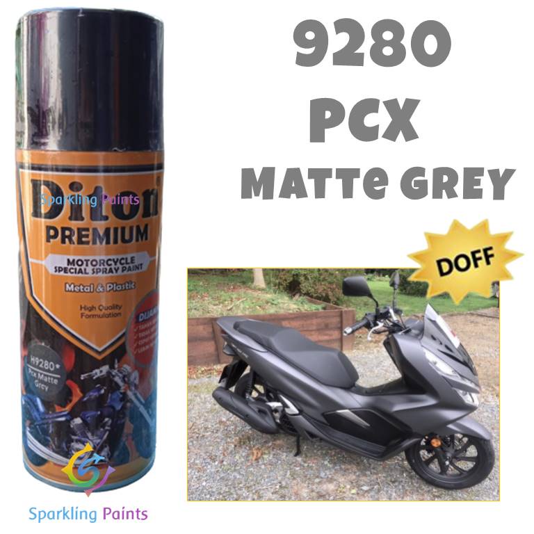 Pilox Diton Premium Honda PCX Matte Grey 9280 Warna Abu Doff Dop pilok pylox pylok