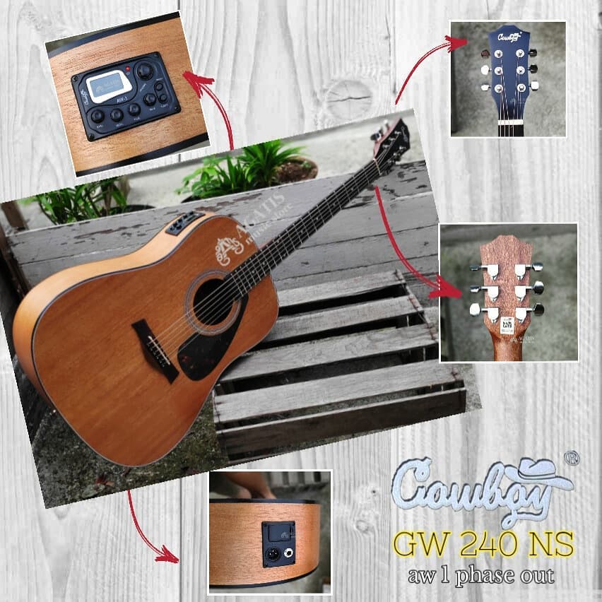 Gitar Cowboy GW240NS aw1 Akustik elektrik