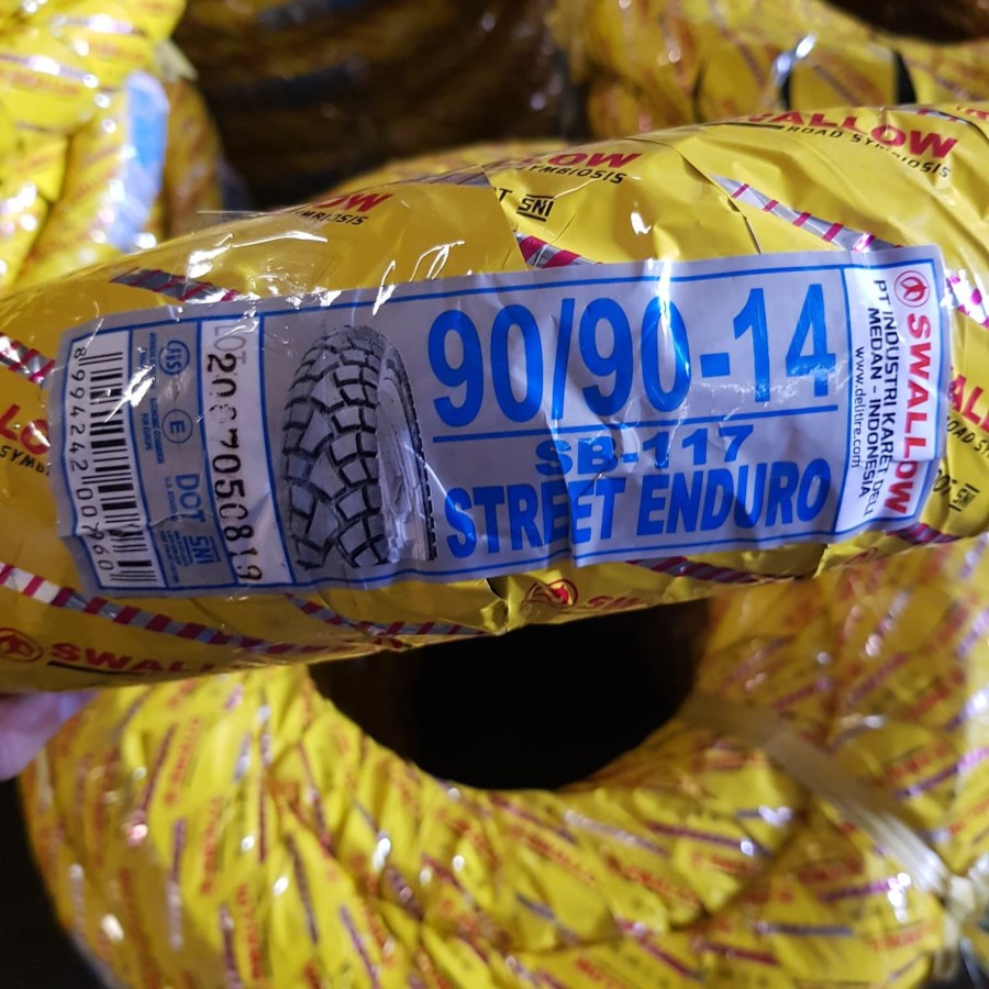 Ban Luar Swallow 90/90-14 SB117 Street Enduro (Tubetype)