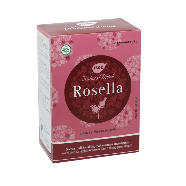 

minuman herbal natural drink jamu iboe rosela rosella 5 x 25 gr