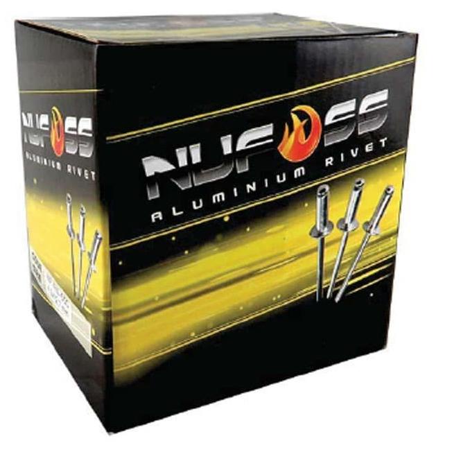 Nufoss 550 Paku Ripet 4.0x12.7mm Aluminium Rivet Nut isi 1000 Pcs