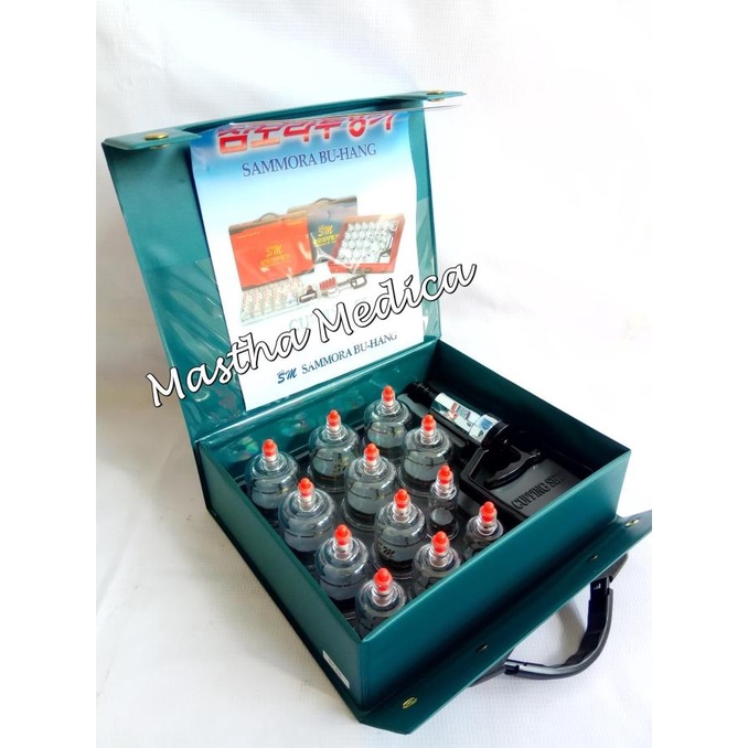 Alat Bekam Sammora 12 Kop / Alat Bekam Samora Biru