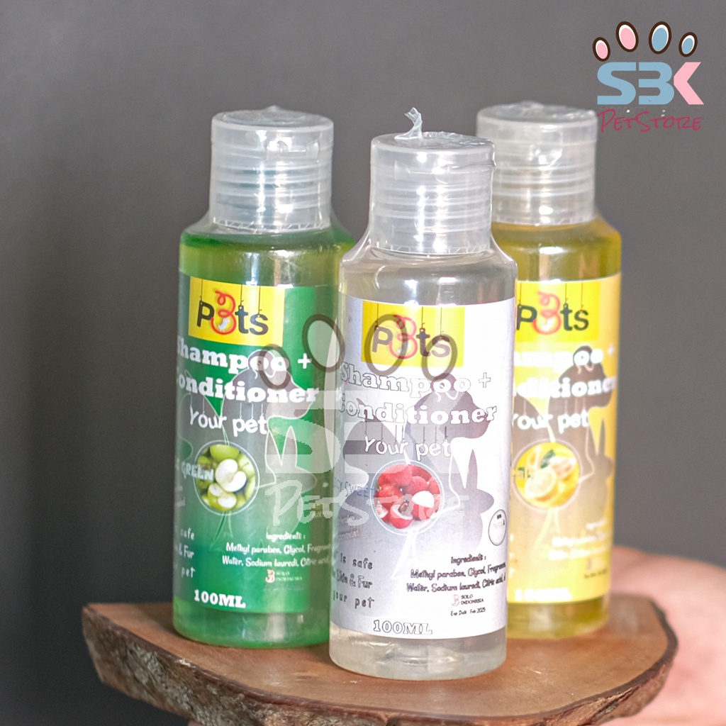 Shampo + Conditioner P3TS  Untuk Kucing,Anjing, Kelinci 100ml