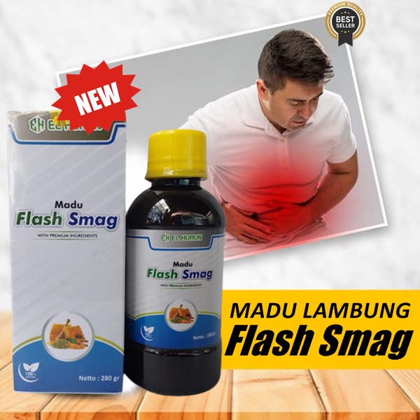 

obat sakit maag nyeri lambung perih kronis madu flash smag 280 gram