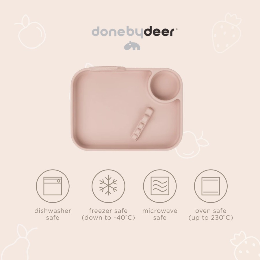 Done by Deer - Peekaboo Compartment Plate Deer friends - Piring Anak