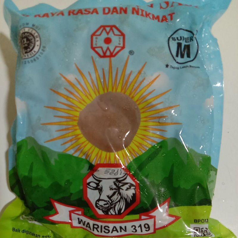 

BAKSO DAGING SAPI 650 GR, WARISAN 319 Super M