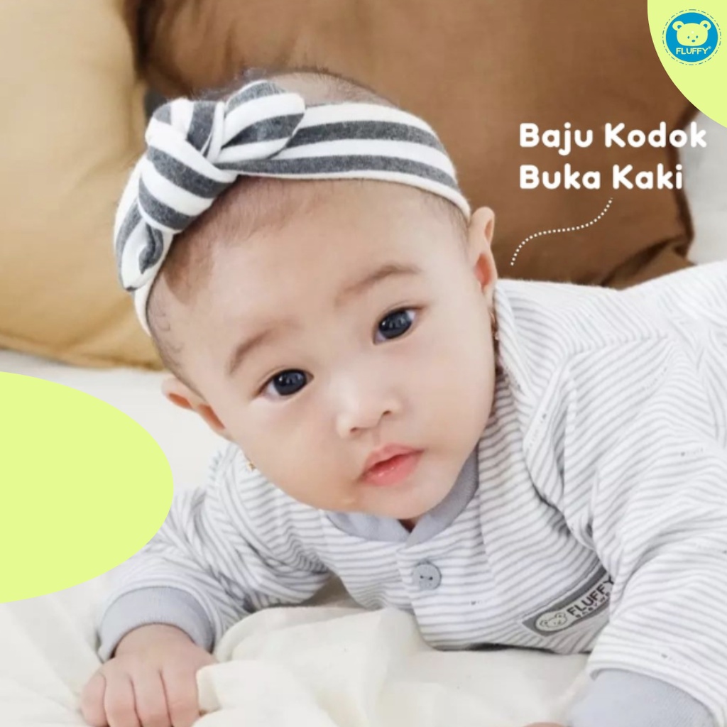 FLUFFY Jumper Baju Kodok Buka Kaki (Isi 1pcs)