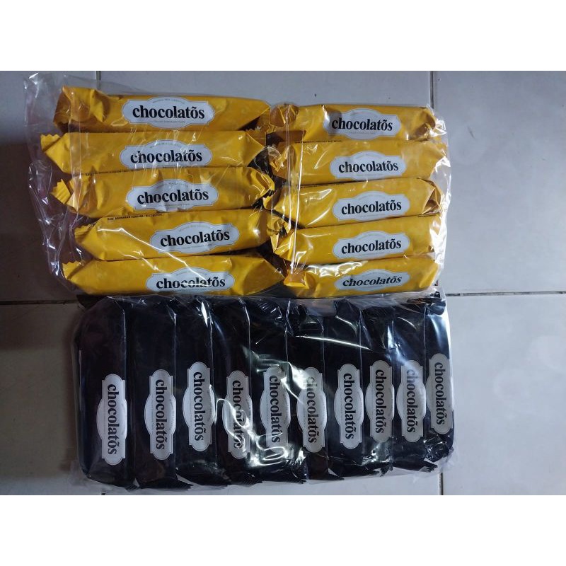 

Chocolatos ( Dark Chocolate flavour & Cheese Flavour ) isi 10 pcs.