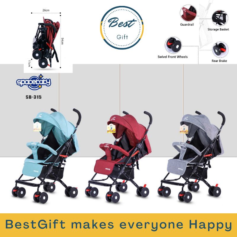 SPACEBABY SB-315 BABY STROLLER