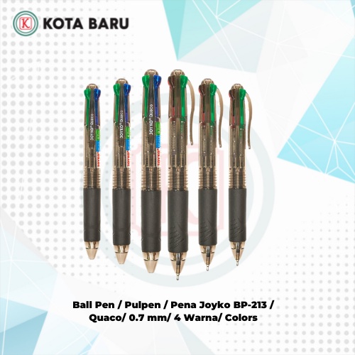

Ball Pen / Pulpen / Pena Joyko BP-213 / Quaco/ 0.7 mm/ 4 Warna/ Colors