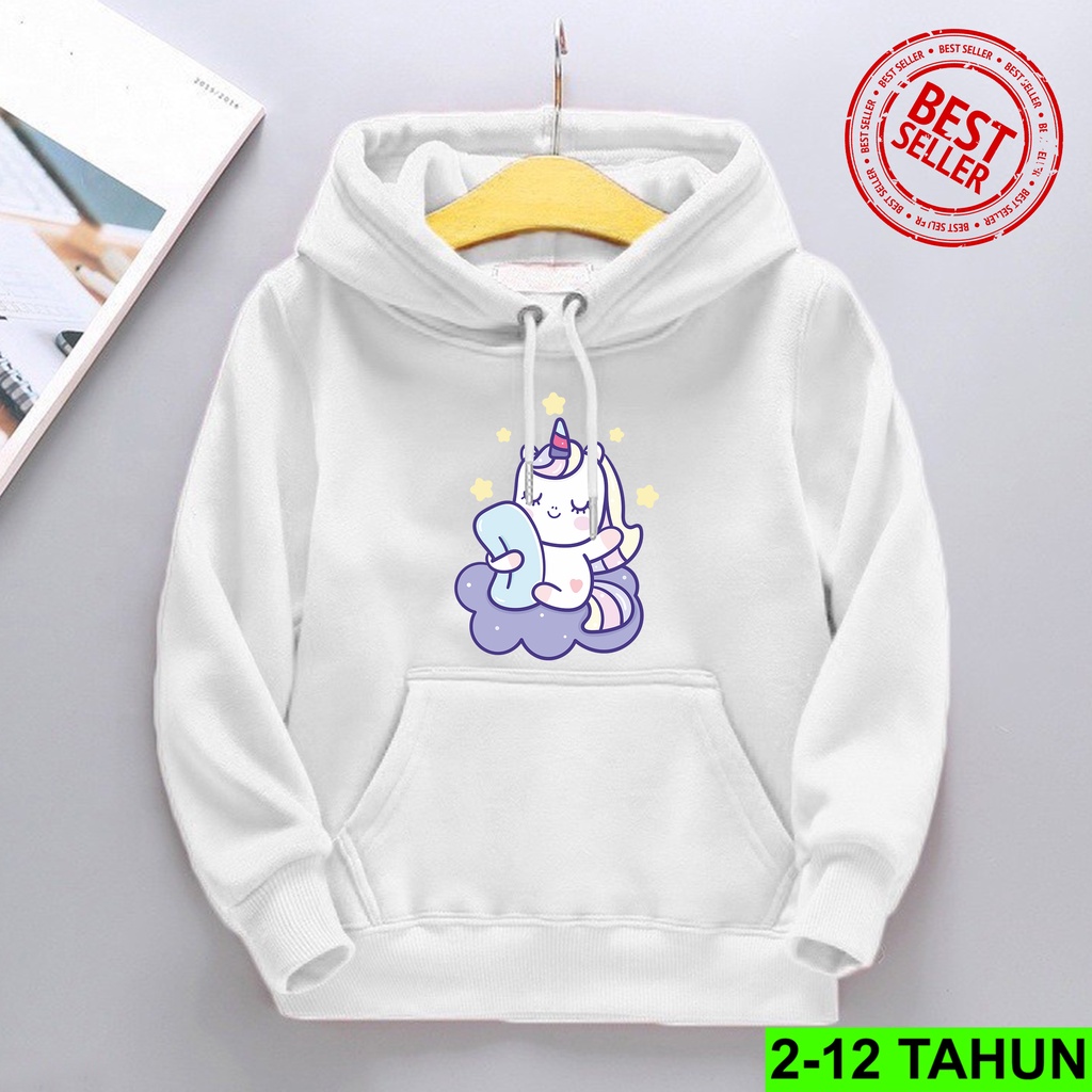 Hoodie UNICORN WAKE UP Anak Perempuan Laki Laki Hodie BEST SELLER Anak Usia 2 3 4 5 6 7 8 9 10 11 12 Tahun Jaket PANDA Anak Sweater Distro