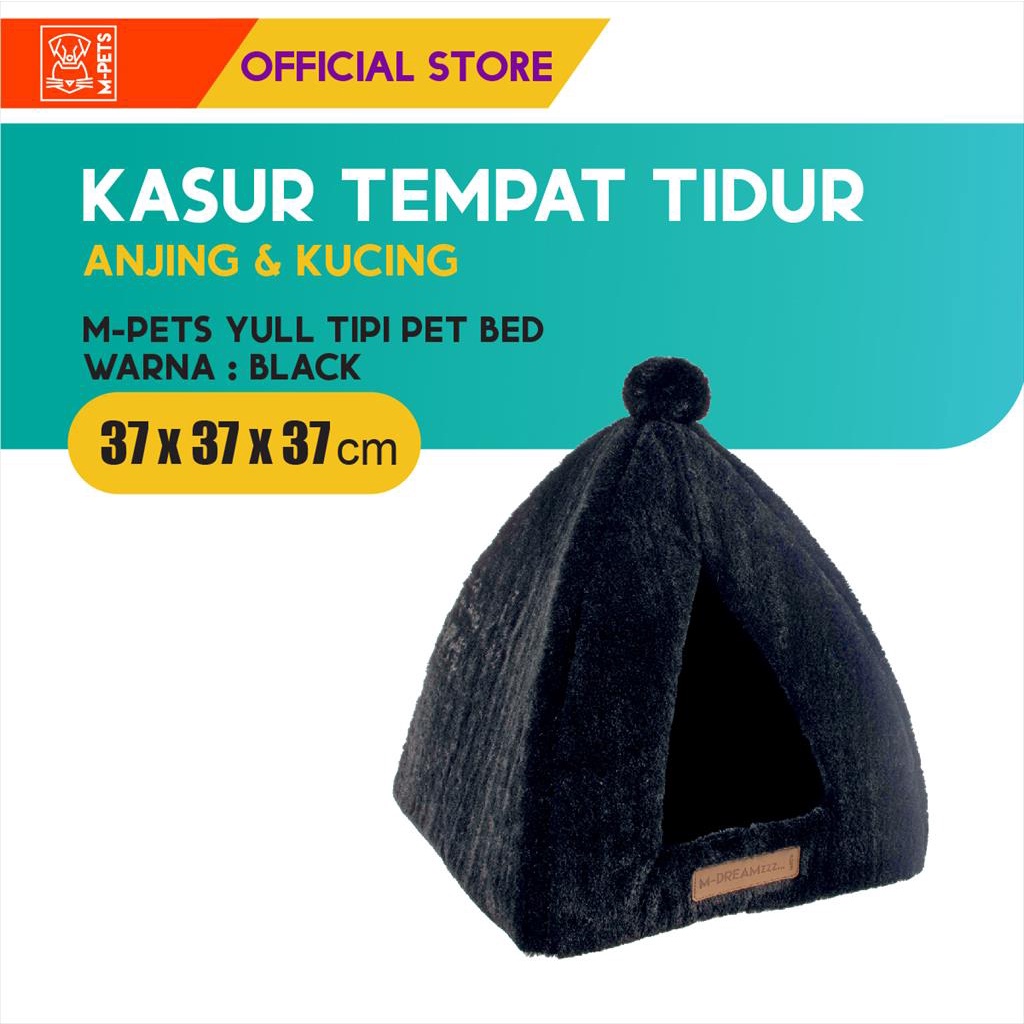 M-Pets Yull Tipi Pet Bed Grey / Kasur Tempat Tidur Kucing Anjing