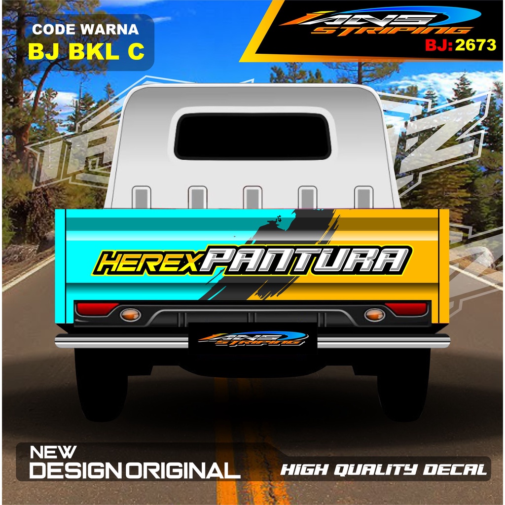 STICKER DECAL GRANMAX PICK UP / STIKER BAK BELAKANG GRANMAX / DECAL STICKER MOBIL GRANMAX