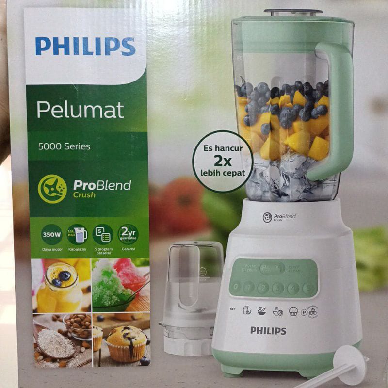 BLENDER PHILIPS 5000 SERIES HR2221 HR 2221 + chopper PLASTIK TIPE BARU