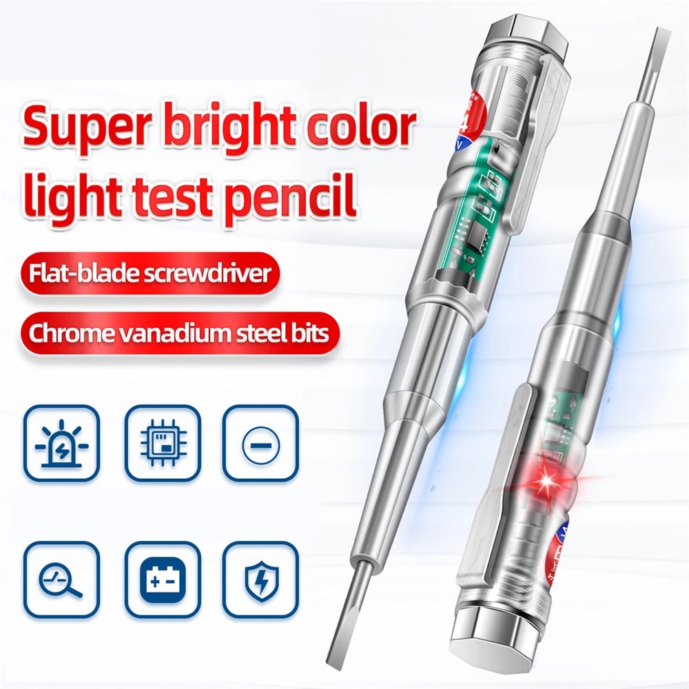 Hot Sale/Non-Contact Voltmeter Power Detector Obeng Listrik Test Pensil Intelligent Voltage Tester Pen 70-250V Pena Detektor Daya Induksi