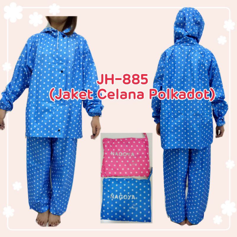 Jas Hujan Setelan Dewasa Polkadot NAGOYA JH 885