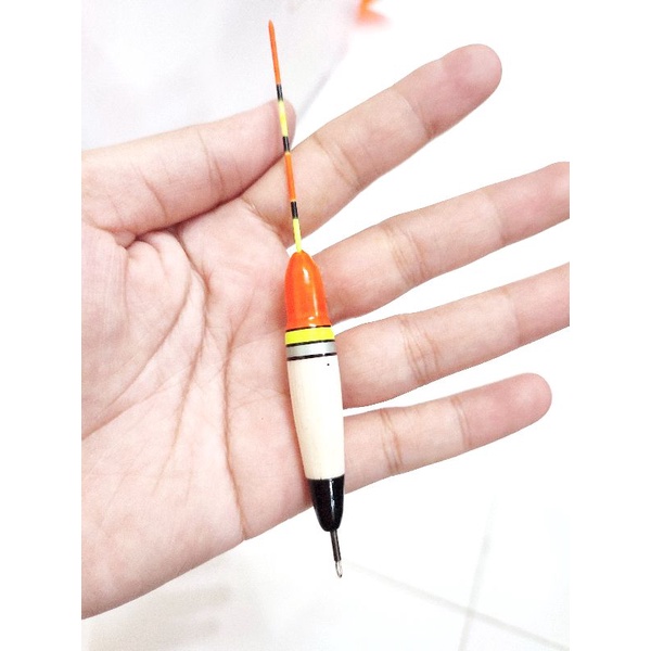 Pelampung kleman fiber Model Rudal Panjang 13Cm/kf1