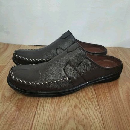 sepatu slop sandal bustong pria kulit sapi asli berkualitas ND_05